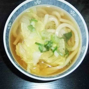 白菜ネギうどん